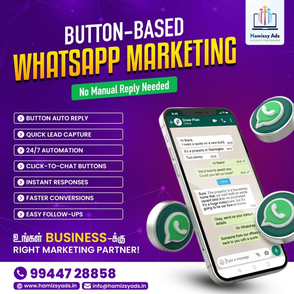 Button based lead management software