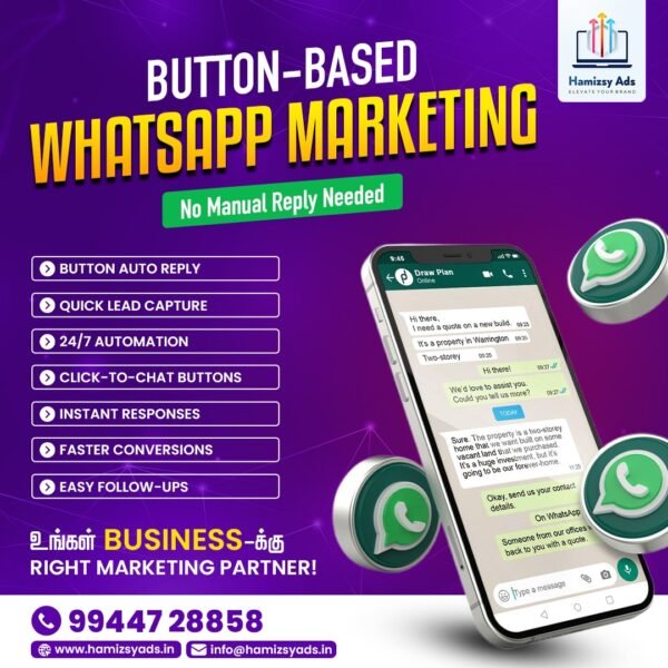 Button based lead management software